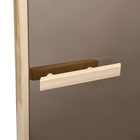 Дверь для бани и сауны стеклянная "Бронза", размер коробки 170х77, 6мм - фото 25369696