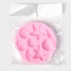 Молд для заливки шоколада Доляна «Морские звёзды», силикон, 8.7×1.1 см, розовый - Фото 4