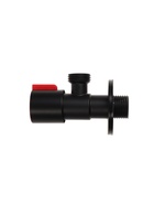 Кран угловой ZEIN engr, 1/2" х 1/2", кран-букса латунь/керамика, нерж.сталь, черный/красный - Фото 4