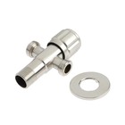 Кран двойной ZEIN engr, 1/2" × 1/2", один вентиль, кран-букса керамика, нерж. сталь, сатин - Фото 5