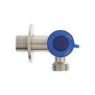 Кран двойной ZEIN engr, 1/2" х 1/2", два вентиля, кран-букса керамика, нерж. сталь, сатин - Фото 4