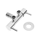 Кран двойной ZEIN engr, 1/2" × 1/2", два вентиля, кран-букса керамика, нерж. сталь, хром - Фото 5