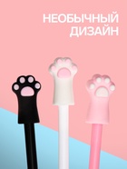 Ручка-прикол «Лапка», тонирующий корпус, чёрный стержень, гелевая, МИКС - Фото 2