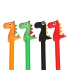 Ручка-прикол Calligrata «Динозаврик», чёрный стержень, гелевая, МИКС (комплект 12 шт) - фото 68144486