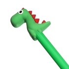 Ручка-прикол Calligrata «Динозаврик», чёрный стержень, гелевая, МИКС (комплект 12 шт) - фото 68144484