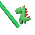 Ручка-прикол Calligrata «Динозаврик», чёрный стержень, гелевая, МИКС (комплект 12 шт) - фото 68144485