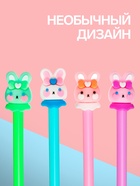 Ручка-прикол Calligrata «Зайка», чёрный стержень, гелевая, МИКС - Фото 2