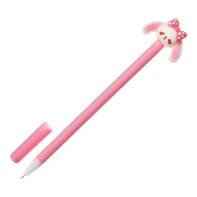 Ручка-прикол Calligrata «Зайка», чёрный стержень, гелевая, МИКС