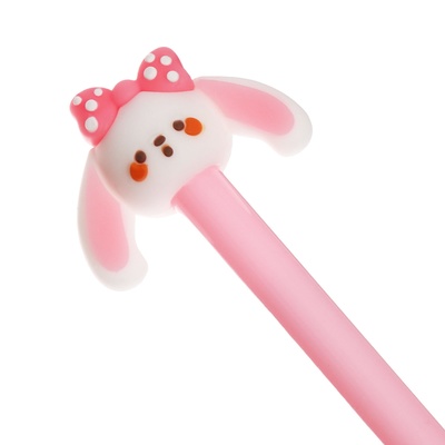 Ручка-прикол Calligrata «Зайка», чёрный стержень, гелевая, МИКС