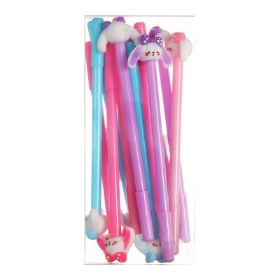 Ручка-прикол Calligrata «Зайка», чёрный стержень, гелевая, МИКС