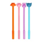 Ручка гелевая-прикол "Зверюшки" МИКС (12 шт) - фото 809445413