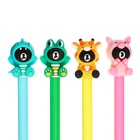 Ручка гелевая-прикол "Мишка в костюме" МИКС (12 шт) - фото 809445428