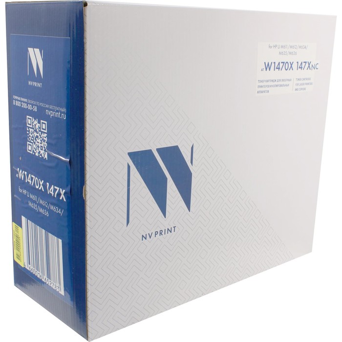Тонер-картридж NVP совместимый NV-W1470X (БЕЗ ЧИПА) для HP LJ M611/M612/M634/M635/M636 (252   107205 - Фото 1