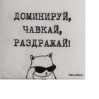 Салфетки бумажные однослойные "Доминируй,чавкай,раздражай", 24х24 см, набор 20 шт. 10680536 - фото 367801