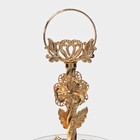 Этажерка-фруктовница круглая «Расцвет», 2 яруса, d=18/29 см, h=48 см, стекло - Фото 3