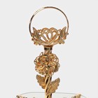 Этажерка-фруктовница «Расцвет», 2 яруса, d=18/29 см, h=49 см, квадратная, стекло - Фото 3