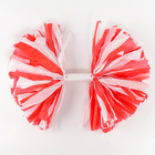 Помпон для чирлидинга, 1 шт., бело-красный - Фото 3