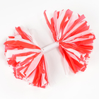 Помпон для чирлидинга, 1 шт., бело-красный - Фото 4