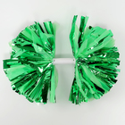 Помпон для чирлидинга, 1 шт., зеленый, фольга - Фото 3