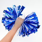 Помпон для чирлидинга, 1 шт., сине-белый - Фото 2