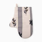 Варежка - прихватка «Этель» Leaves, 20×27 см, 100% хлопок, репс 220 г/м² - Фото 1