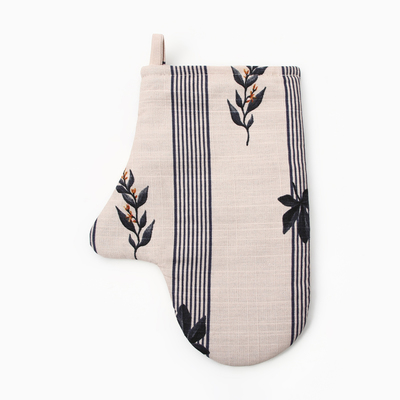 Варежка-прихватка «Этель» Leaves, 20×27 см,100% хлопок, репс 220 г/м²