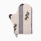 Варежка - прихватка «Этель» Leaves, 20×27 см, 100% хлопок, репс 220 г/м² - Фото 2