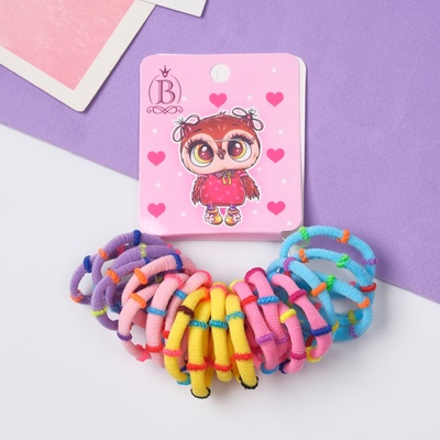 Резинки для волос «Венди», набор 20 шт., милашка, 2 см, полоски