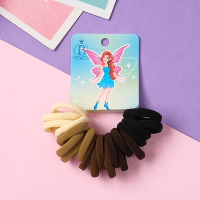 Резинки для волос «Фея Кэти», набор 20 шт., 2.5 см, коричневые