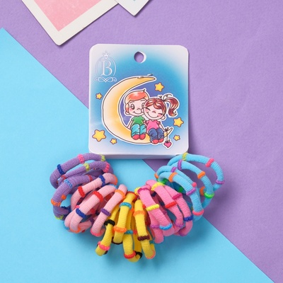 Резинки для волос «Амурные дела», набор 20 шт., парочка, 2 см, полоски