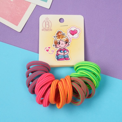 Резинки для волос Выбражулька «Амурные дела», набор 20 шт., мечты, 2.5 см, полоски