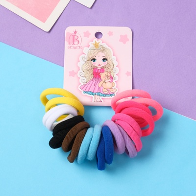 Резинки для волос «Принцесса», набор 20 шт., кудри, 2.5 см, яркие