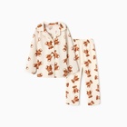 Пижама детская (рубашка и брюки) KAFTAN "Мишка", р.32 (110-116) 10350274 - фото 12811462