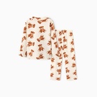 Пижама детская (рубашка и брюки) KAFTAN "Мишка", р.34 (122-128) - фото 25512333