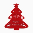 Декор столовых предметов «Ёлка», красный, 20×17 см, 100%п/э, фетр - Фото 2