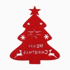 Декор столовых предметов «Ёлка», красный, 20×17 см, 100%п/э, фетр - Фото 3