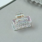 Крабики для волос«Аванти», прямой, 2.5 см, набор 6 шт., прозрачные - Фото 2