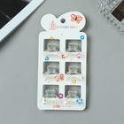 Крабики для волос Выбражулька «Аванти», дуга, 2.5 см, набор 6 шт., прозрачные - Фото 1