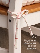 Подушка на стул «Этель» Bright cage, 40×40 см, белая - Фото 2