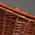 УЦЕНКА Корзина для пикника с крышкой, 42×28 Н27/46 см - Фото 7