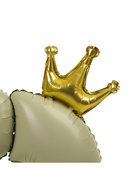 Воздушный шар фольгированный 42" «Цифра 0 с короной», на подставке - Фото 4