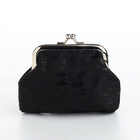 Кошелёк монетница женская на фермуаре, цвет чёрный - Фото 2