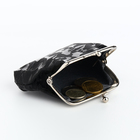 Кошелёк монетница женская на фермуаре, цвет чёрный - Фото 4