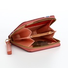 Кошелёк на молнии, коричневый - Фото 7