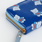 Кошелёк на молнии «Мишки», синий - Фото 5