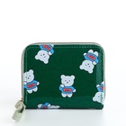 Кошелёк на молнии «Мишки», зелёный - Фото 3