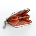 Кошелёк женский на молнии с ремешком, голубой - фото 58011679