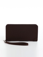 Портмоне мужское на молнии, отдел для карт, монет, коричневое - Фото 5