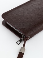 Портмоне мужское на молнии, отдел для карт, монет, коричневое - Фото 3