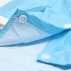 Куртка со светоотражающими полосами, размер L, голубая (ДС 35 см, ОШ 40 см,ОГ 48 см) - Фото 8